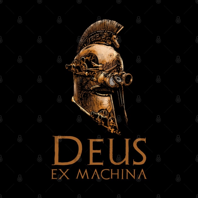 Deus Ex Machina - Steampunk Ancient Greek Warrior Helmet by Styr Designs