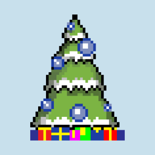 Christmas tree pixel T-Shirt