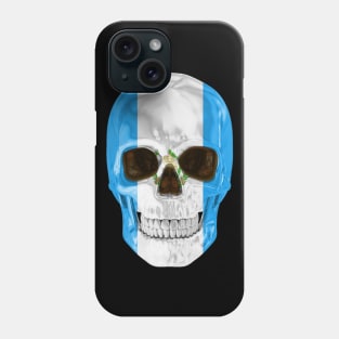 Guatemala Flag Skull - Gift for Guatemalan With Roots From Guatemala Phone Case