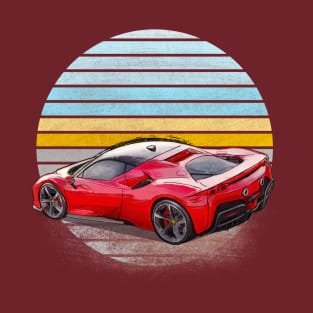 Ferrari red speed car T-Shirt