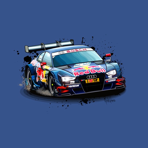 Mattias Ekstrom's DTM car - Illustration by Mario Ramos Rally Art