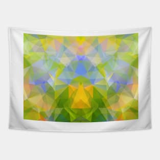 Abstract color triangle geometrical background Tapestry