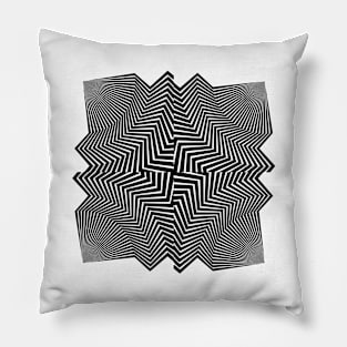 Edgy mindf*ck effect abstract art Pillow