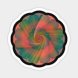 Spiradala (Spiral + Mandala) Magnet