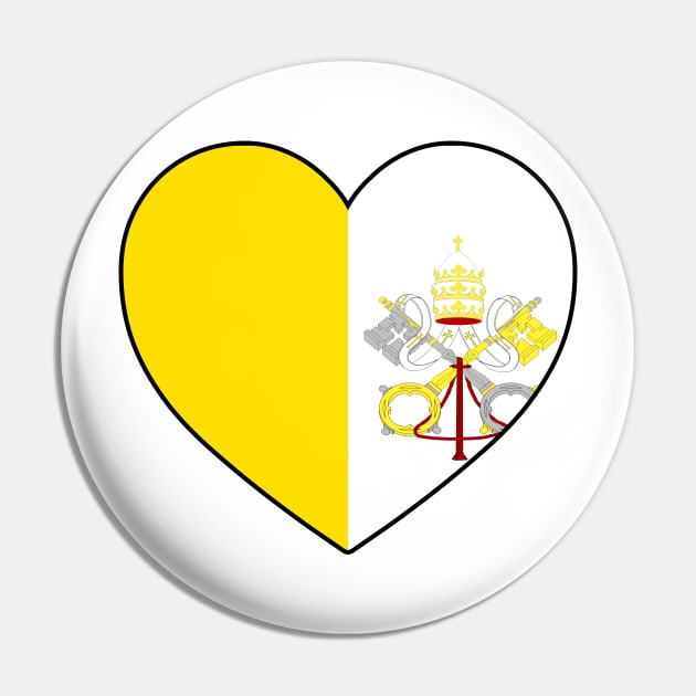 Heart - Holy See Pin by Tridaak