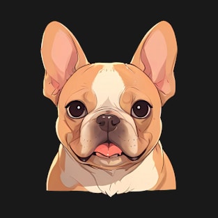 Portrait Brown French Bulldog T-Shirt