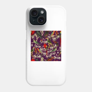 Tropical birds - Purple Phone Case