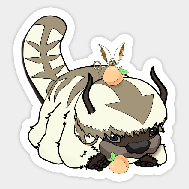 Avatar The Last Airbender Appa And Momo Avatar The Last Airbender Appa Sticker Teepublic