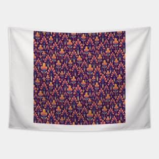 Cool Pattern Neck Gator Purple and Orange Abstract Pattern Tapestry