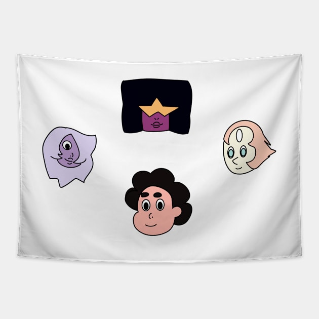 Steven Universe Crystal Gems Tapestry by CERA23