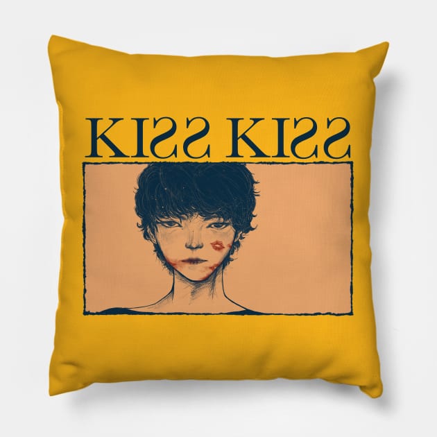 KISS KISS Pillow by Dinanti Dimana