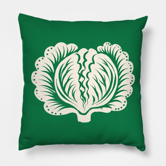 Lettuce white Pillow by Rebelform