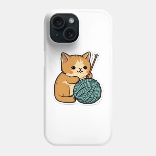 Cute Sleepy Little Kitty Cat Knitten Kitten Phone Case