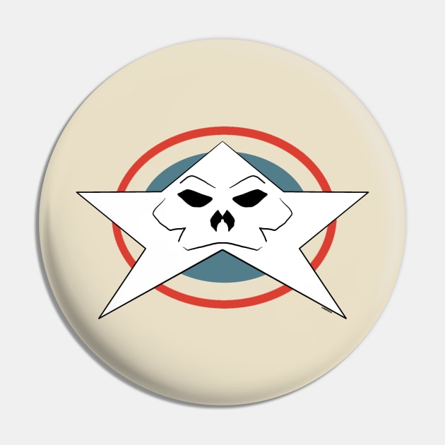 Captain Weirdo Logo Pin by zerohourfilms