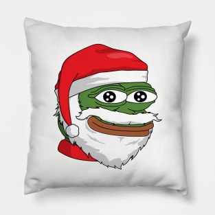 Santa Pepe FeelsOkayMan Pillow