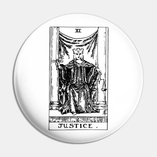 Tarot Card - Justice Pin