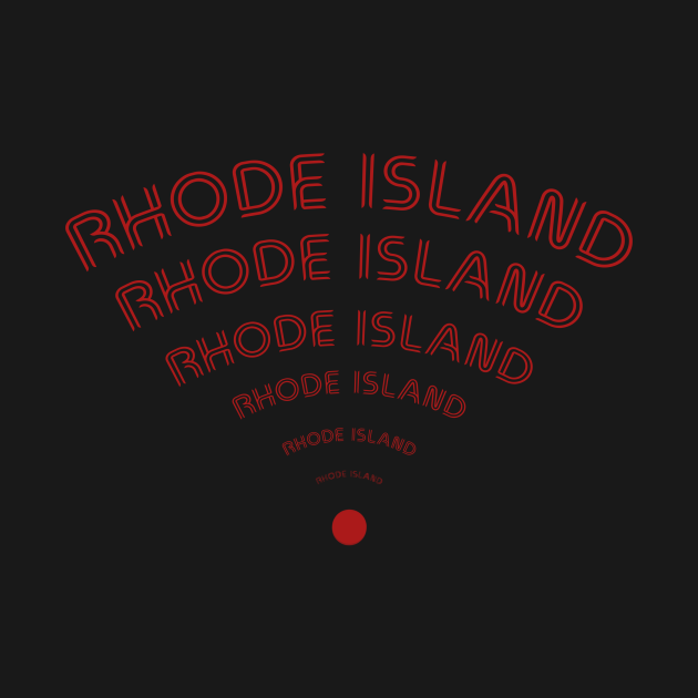 Rhode Island city with red text effect Rhode Island T Shirt TeePublic