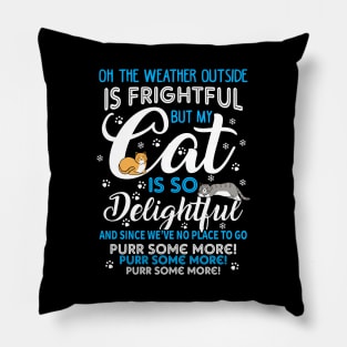 Cats Christmas Song. Meowy Christmas. Pillow