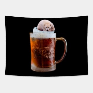 Polar Bear Beer Tapestry