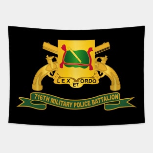 716th Military Police Battalion w Br - Ribbon Tapestry