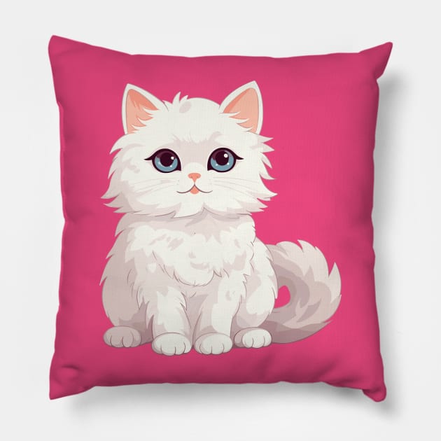 Sweet Kitten #2 Pillow by Gileart