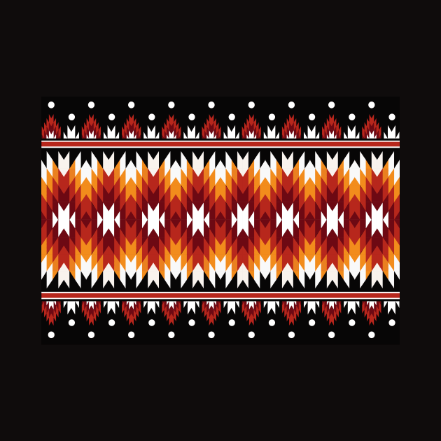 Abstract ethnic geometric pattern design by Ratthi89