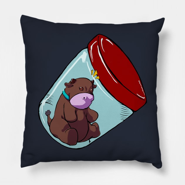 Choccymoo Pillow by BeyondGravesArt