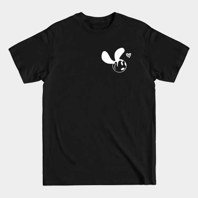Oswald White Heart Graphic - Oswald The Lucky Rabbit - T-Shirt