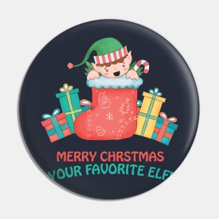 Santas Little Helper - Happy Christmas and a happy new year! - Available in stickers, clothing, etc Pin