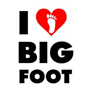 I Love Bigfoot T-Shirt