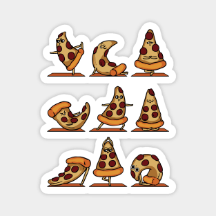 Pizza Yoga Magnet