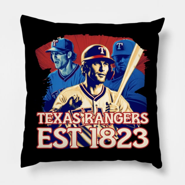 TEXAS RANGERS EST 1823 Pillow by Pixy Official