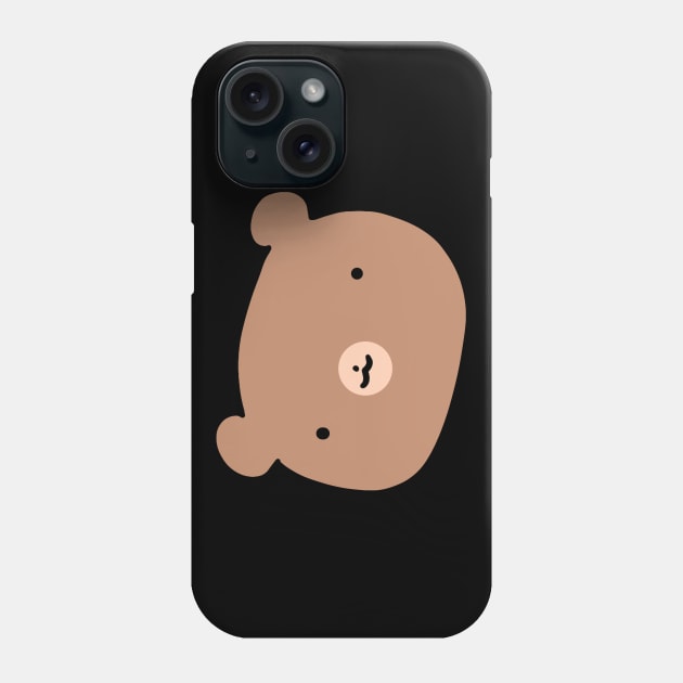 Cute Bear Face Phone Case by saradaboru