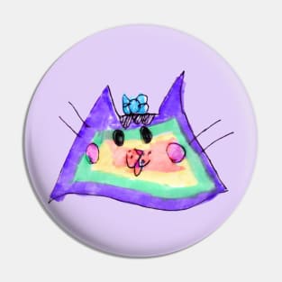 Sophia's Rainbow Cat Pin