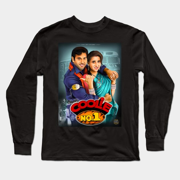 Coolie no 1 govinda Karisma art - Govinda - Long Sleeve T-Shirt