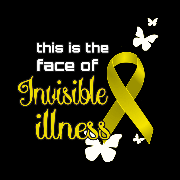 Face of Invisible Illness YELLOW by AlondraHanley