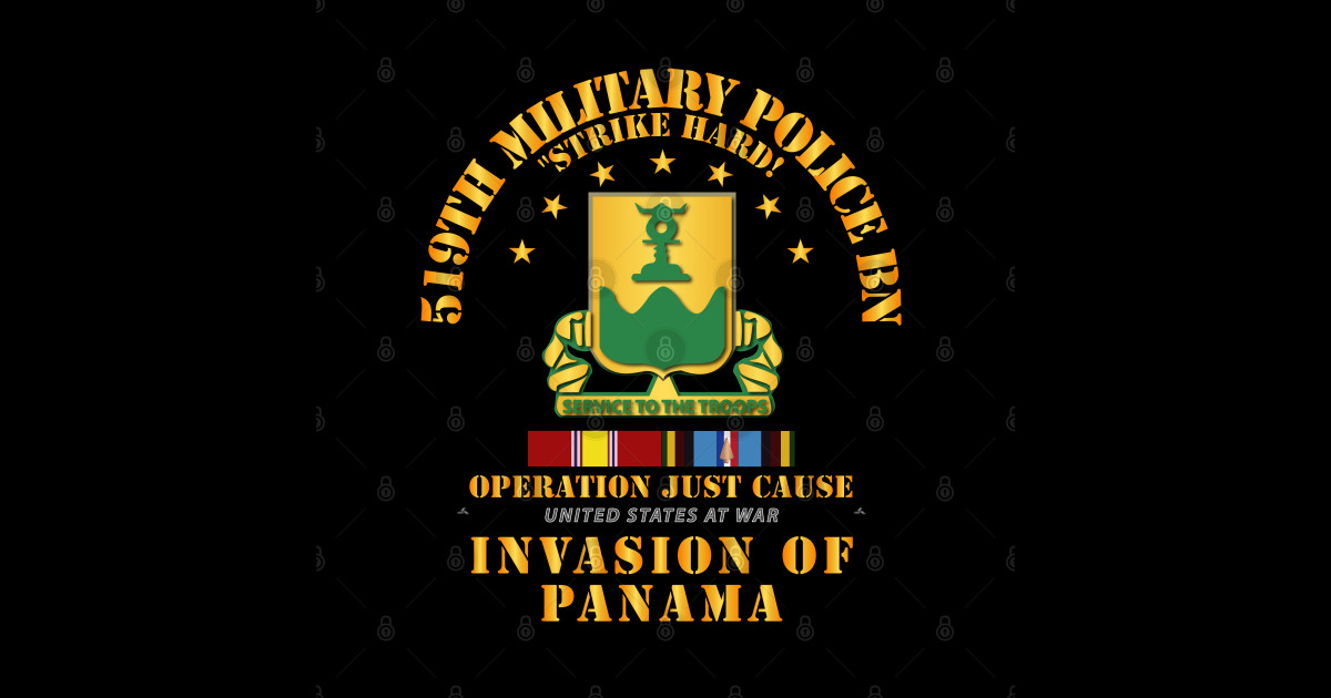 Just Cause - 519th Military Police Bn w Svc Ribbons - Just - Sticker ...
