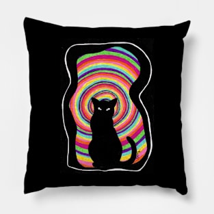 the BLACK CAT Pillow