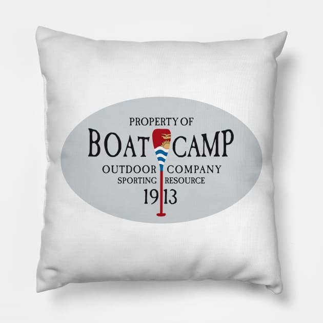 Canoe Crew Canoeing Sports Emblem Pillow by alexrow