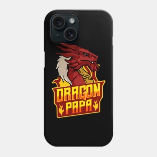 Awesome Dragon Papa Fearsome Dragon Fantasy Dad Phone Case