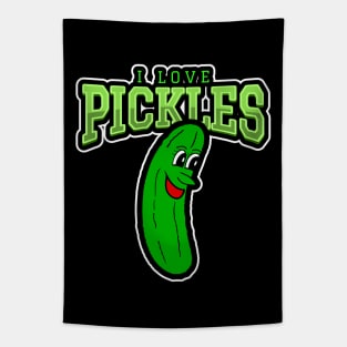 I LOVE Pickles Dill Pickle Lover Tapestry