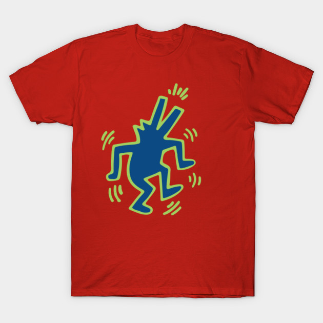 Keith Haring Dog Keithharing T Shirt Teepublic Uk