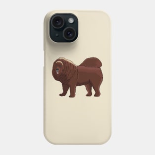 Tibetan Mastiff dog cartoon illustration Phone Case