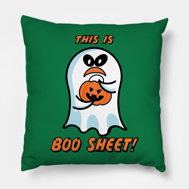 Boo Sheet! Pillow by ART by RAP