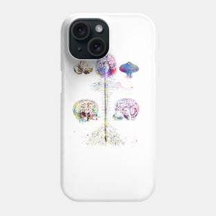 Brain and spine Phone Case