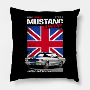 Vintage V8 GT350 Car Pillow