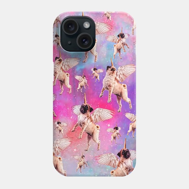 Pug Unicorn Dreams Phone Case by darklordpug