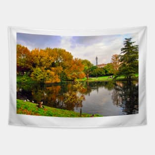 Autumn Trees Regent's Park London England Tapestry