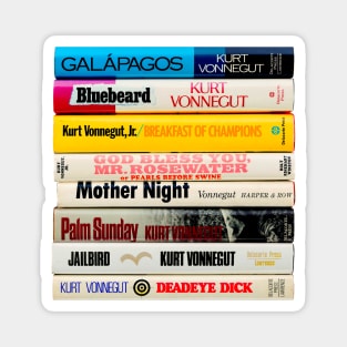 Vonnegut Book Stack Magnet