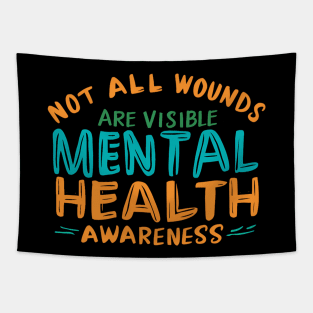 Not All Wounds Are Visible, Mental Health Awareness Tapestry